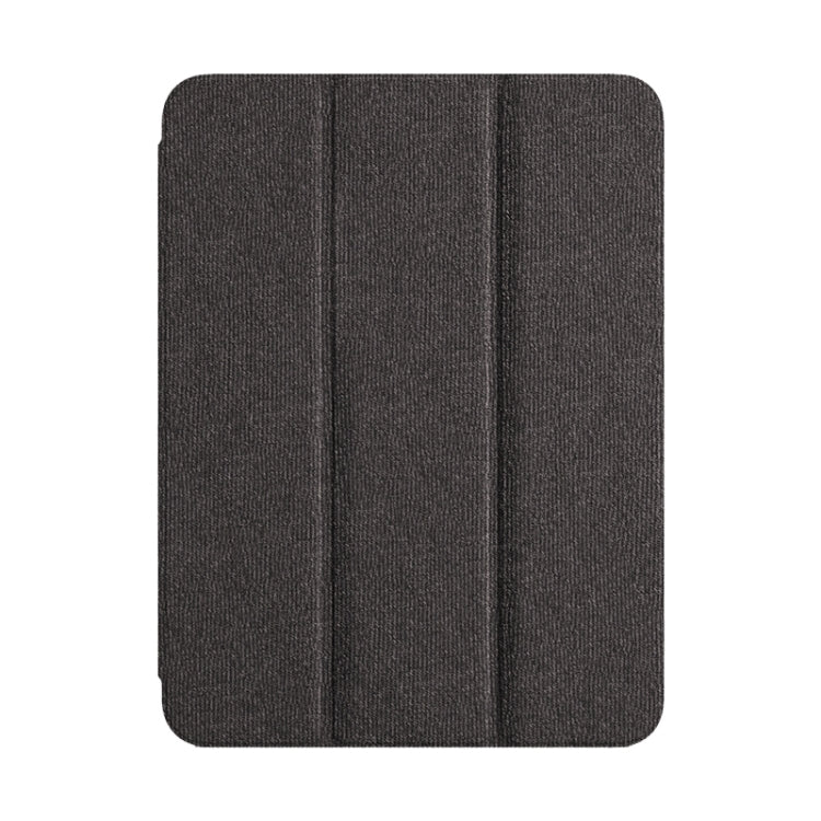 For iPad 2025 / 2022 ZGA Tri-Fold Voltage Smart Leather Tablet Case(Grey)