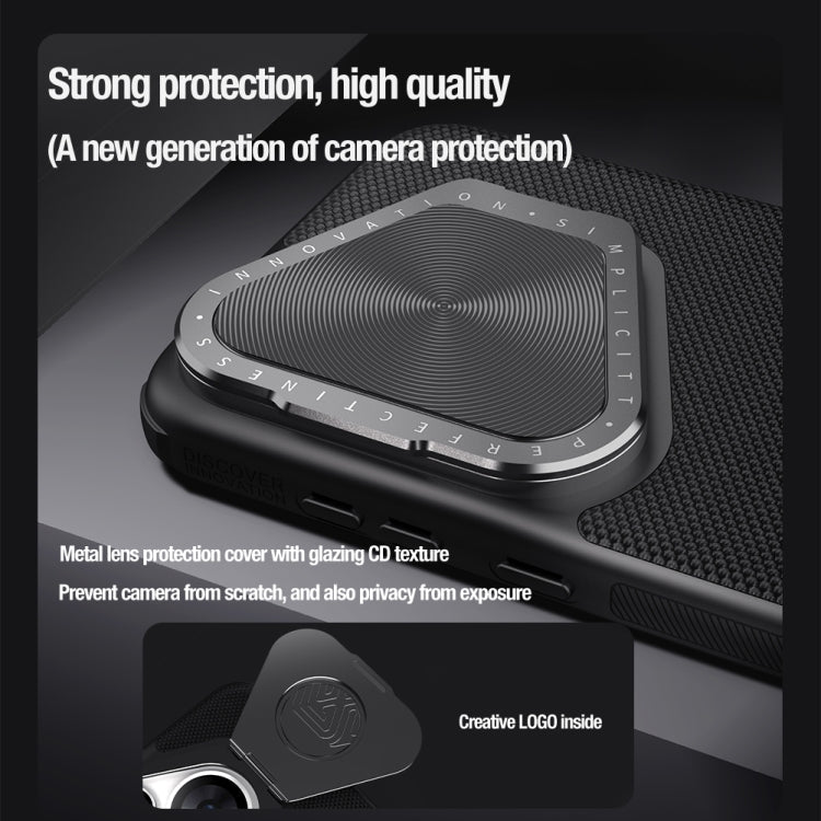 For Huawei Pura 70 Pro/70 Pro+ NILLKIN Textured Prop Lens Protection Holder Nylon Phone Case(Black)