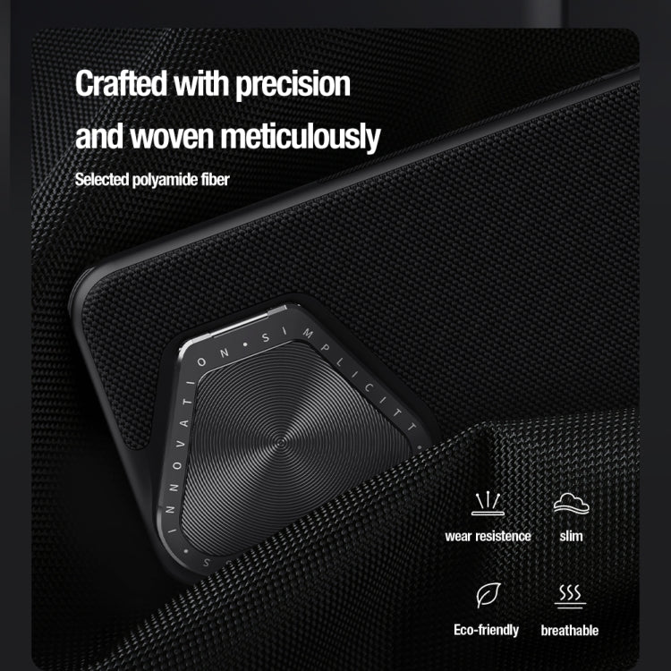For Huawei Pura 70 Pro/70 Pro+ NILLKIN Textured Prop Magnetic Lens Protection Holder Nylon Phone Case(Black)