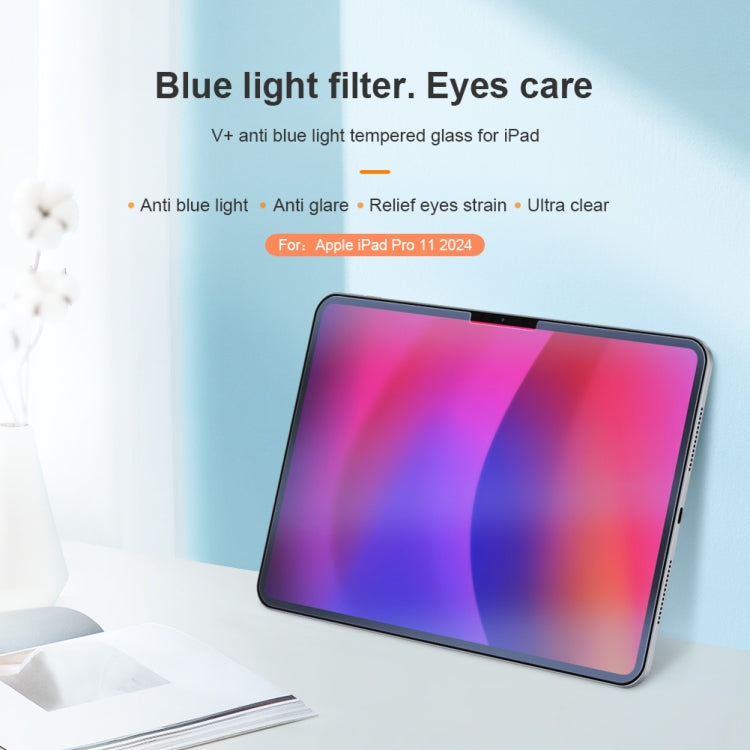 For iPad Pro 11 2025 / 2024 NILLKIN V+ Series Anti-Blue Light Tempered Glass Protective Film