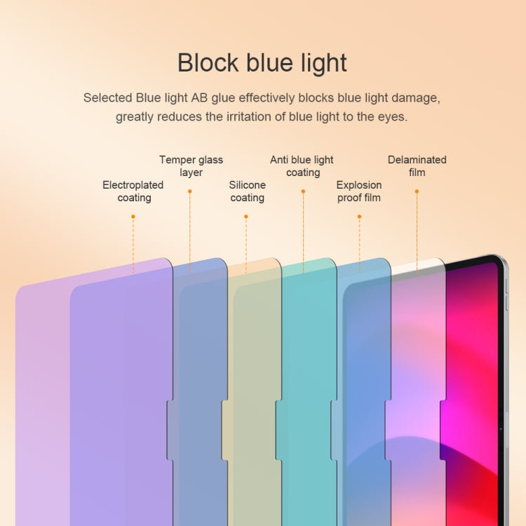 For iPad Pro 11 2025 / 2024 NILLKIN V+ Series Anti-Blue Light Tempered Glass Protective Film