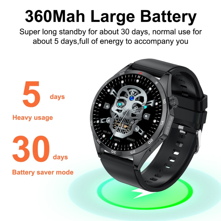 GTS4/LT09 1.5 inch IP67 Fitness Wellness Smart Watch Support Bluetooth Call / Sleep / Blood Oxygen / Heart Rate Health Monitor, Steel Strap(Balck)