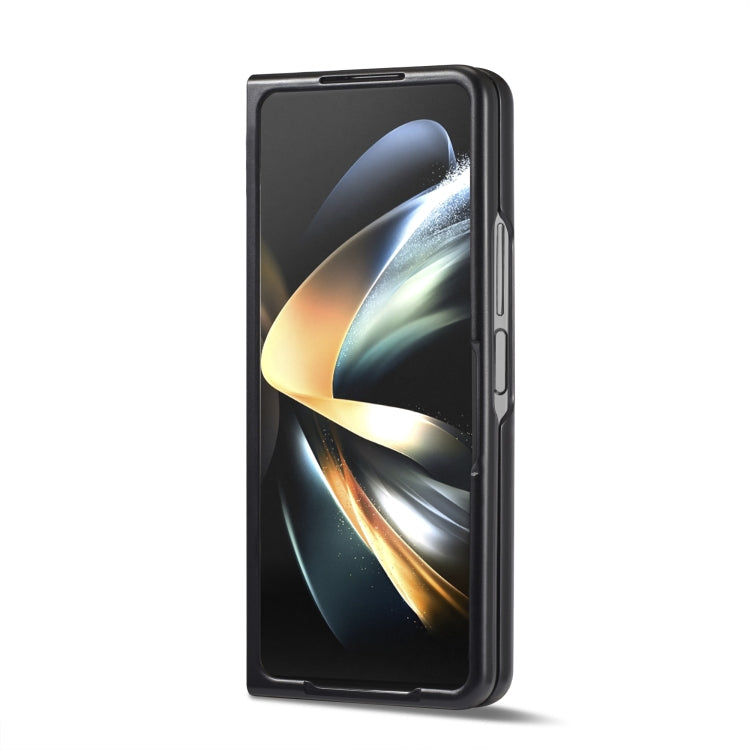 For Samsung Galaxy Z Fold6 5G LC.IMEEKE 3 in 1 Carbon Fiber Texture Shockproof Phone Case(Black)