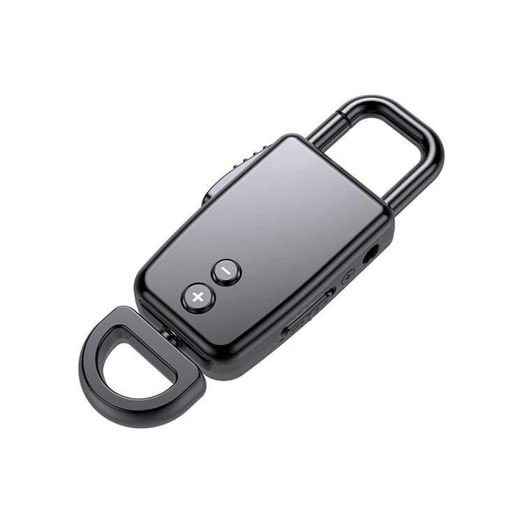 JNN S20 Zinc Alloy Keychain Voice Recorder, Memory:8GB(Black)