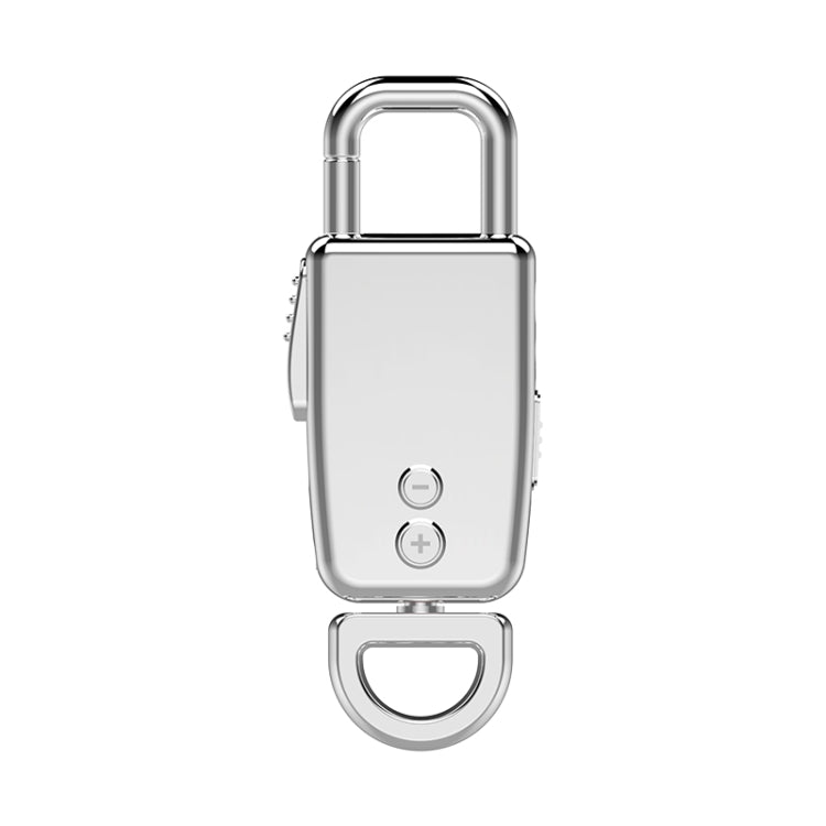JNN S20 Zinc Alloy Keychain Voice Recorder, Memory:16GB(Silver)