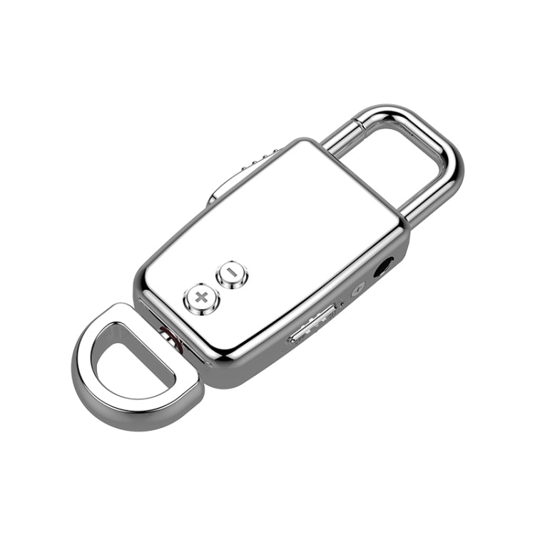 JNN S20 Zinc Alloy Keychain Voice Recorder, Memory:16GB(Silver)