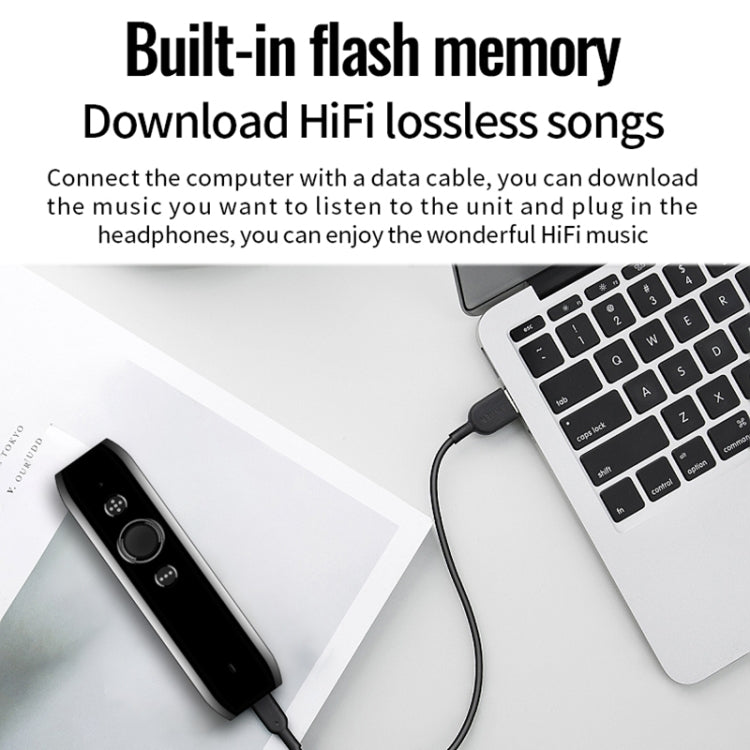 JNN L3 Bluetooth 4.2 Audio Receiver MP3 Player, Memory:32GB(Black)