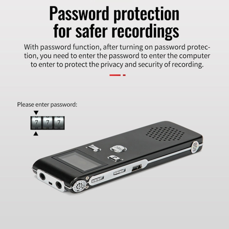 JNN X18 Mini Smart HD Noise Cancelling Voice Recorder, Memory:32GB(Black)