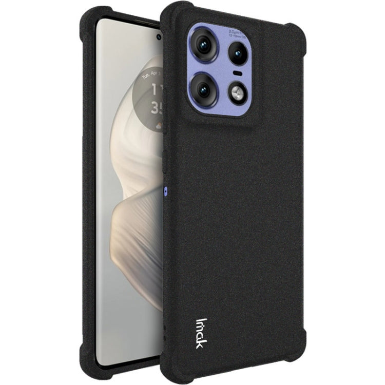 For Motorola Edge 50 Pro imak Shockproof Airbag TPU Phone Case(Matte Black)