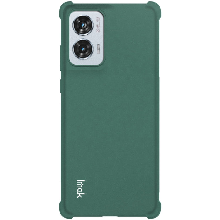 For Motorola Edge 50 Fusion 5G imak Shockproof Airbag TPU Phone Case(Matte Green)