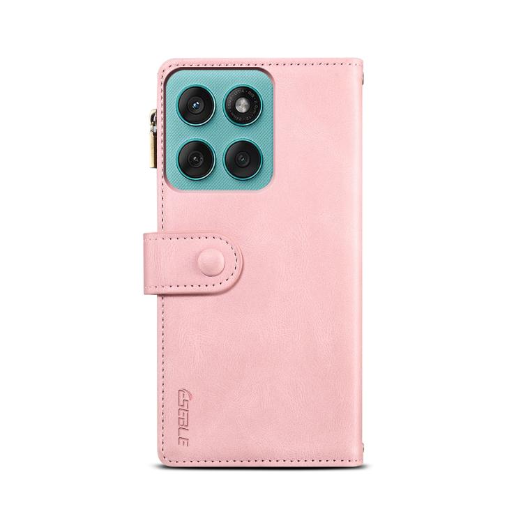 For Motorola Moto G86 5G ESEBLE Retro Frosted RFID Leather Phone Case(Rose Gold)