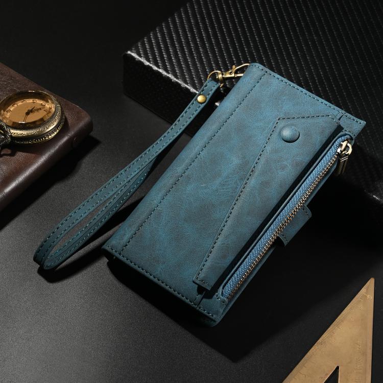 For Motorola Moto G86 5G ESEBLE Retro Frosted RFID Leather Phone Case(Dark Green)