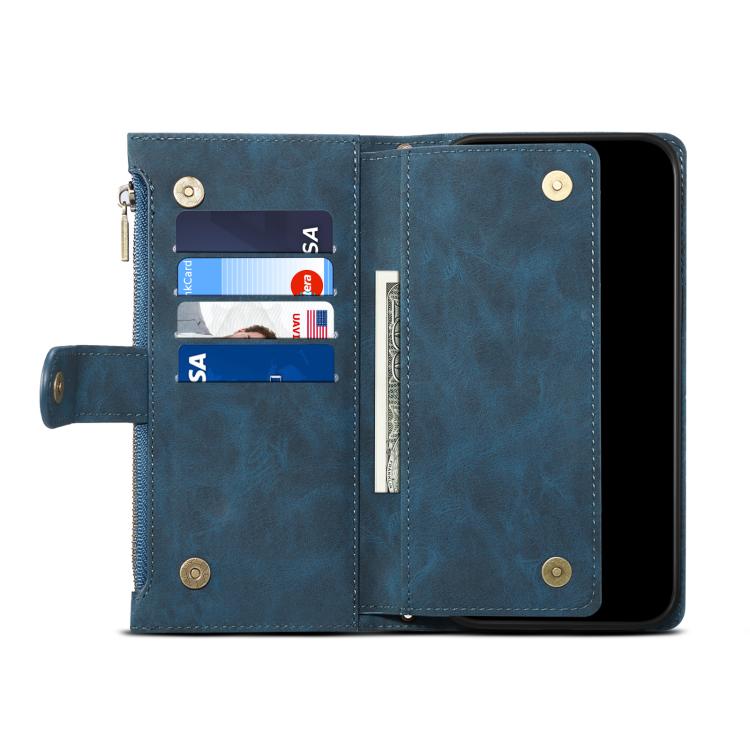 For Motorola Edge 60 Pro ESEBLE Retro Frosted RFID Leather Phone Case(Dark Green)