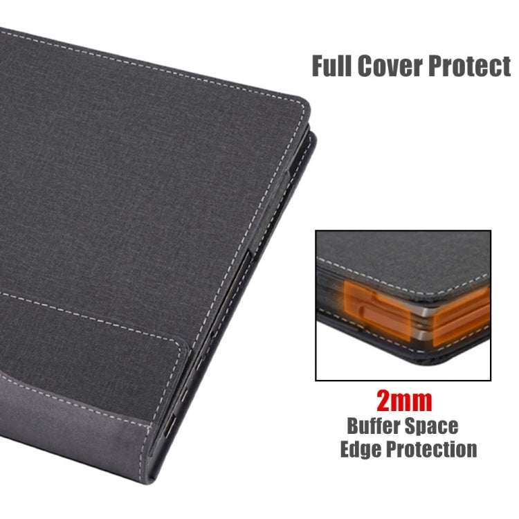 Leather Laptop Shockproof Protective Case, For HP Pavilion X360 Convertible 14-dy, For HP Pavilion Plus Laptop 14-eh / 14t-eh, For HP EliteBook 845 / 840 14 inch G11, For HP Elitebook 840 G7 / 845 G7 / G8, For HP Pavilion 14-ey                         ...