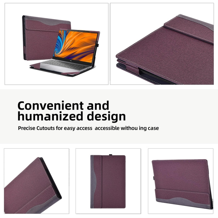 Leather Laptop Shockproof Protective Case, For HP Spectre X360 14 inch 14-ea / 14-ef, For HP Envy Laptop 14 inch 14t-eb / 14-eb, For HP Envy 16 inch 16-h, For HP Envy Laptop 17 inch 17-cr / 17-ch, For HP Envy X360 14 inch 14t-es / 14-es                ...