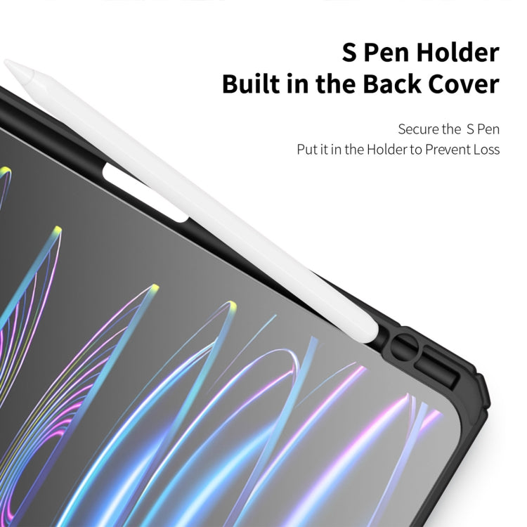 For iPad Pro 11 2025 / 2024 DUX DUCIS TOBY Series Antiskid Leather Tablet Case with Sleep / Wake-up Function(Black)