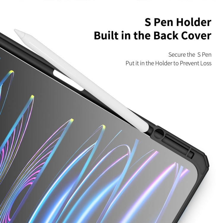 For iPad Pro 13 2025 / 2024 DUX DUCIS TOBY Series Antiskid Leather Tablet Case with Sleep / Wake-up Function(Black)
