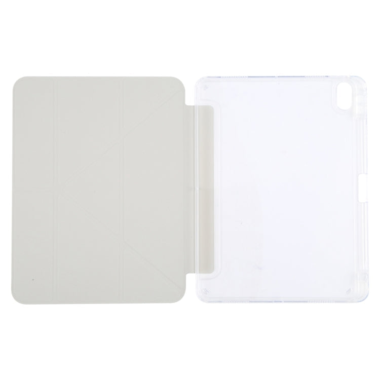 For iPad Air 11 2026 / 2025 / 2024 / Air 5 / 4 GEBEI Deformation Leather Tablet Case(Grey)