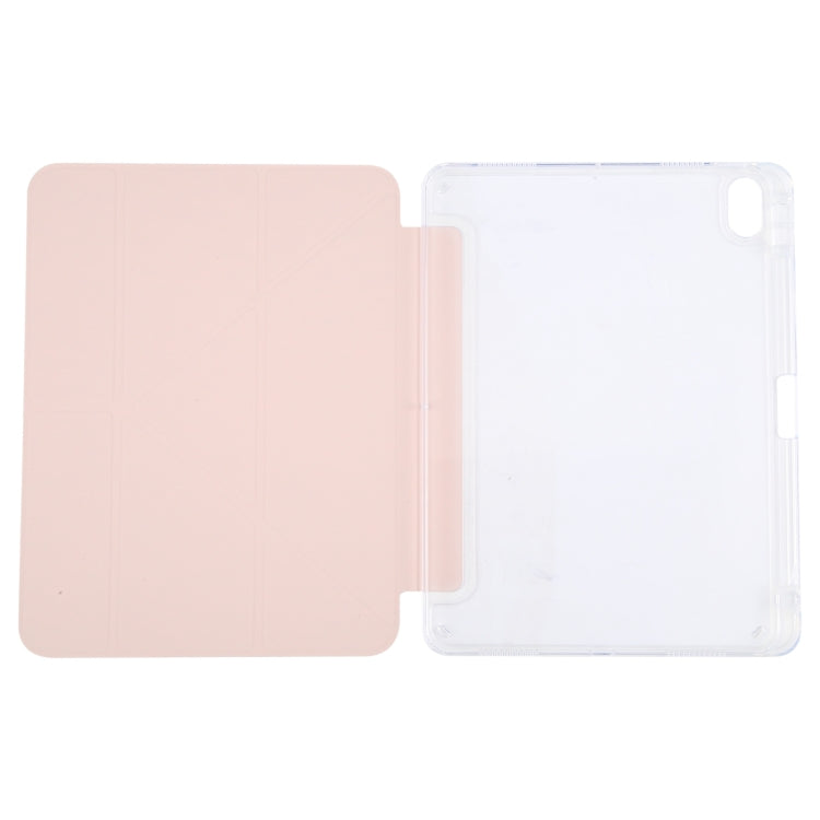 For iPad Pro 11 2022 GEBEI Deformation Leather Tablet Case(Pink)