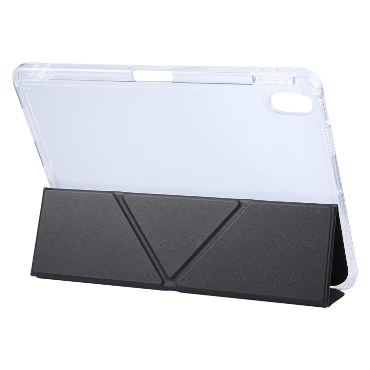 For iPad Pro 11 2025 / 2024 GEBEI Deformation Leather Tablet Case(Black)