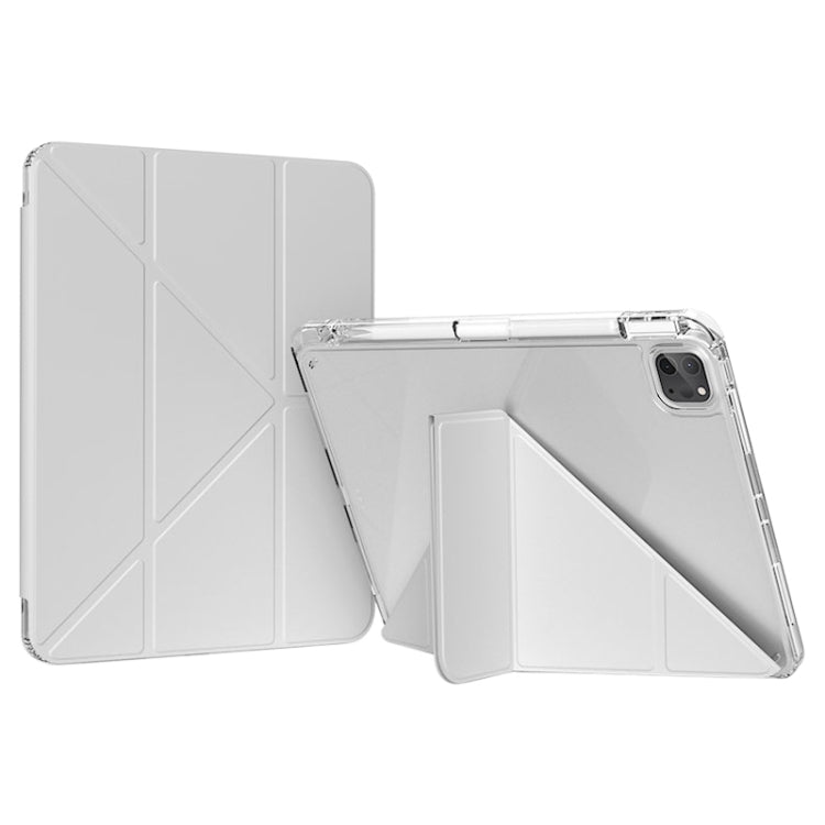 For iPad Pro 13 2025 / 2024 GEBEI Deformation Leather Tablet Case(Grey)
