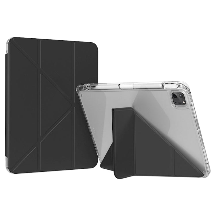 For iPad Pro 13 2025 / 2024 GEBEI Deformation Leather Tablet Case(Black)