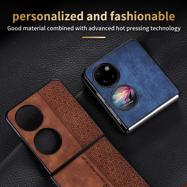 For Huawei Pocket 2 AZNS 3D Embossed Skin Feel Phone Case(Sapphire Blue)