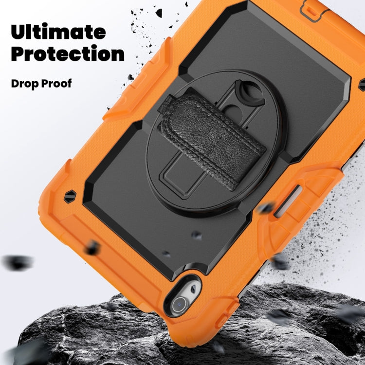 Lucky Wheel Grip Silicone Hybrid PC Tablet Case with Shoulder Strap, For iPad Air 11 2026 / 2025 / 2024