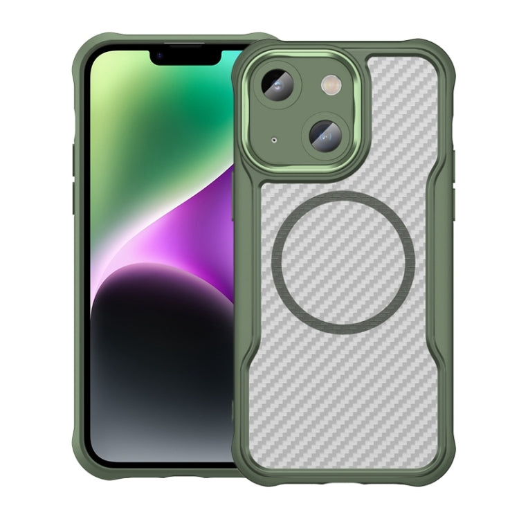 Carbon Fiber Texture MagSafe Translucent Phone Case, For iPhone 15, For iPhone 14 / 13, For iPhone 14 Pro, For iPhone 14 Pro Max, For iPhone 13 Pro Max, For iPhone 13 Pro