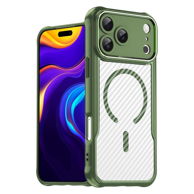 Carbon Fiber Texture MagSafe Translucent Phone Case, For iPhone 17e / 16e, For iPhone 17 Pro Max, For iPhone 17 Pro, For iPhone 17, For  iPhone Air, For iPhone 16 Pro Max