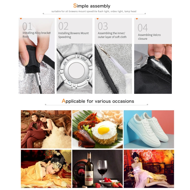 Godox SB-FW Series Bowens Mount Softbox Honeycomb Grid, Size:35 x 160cm