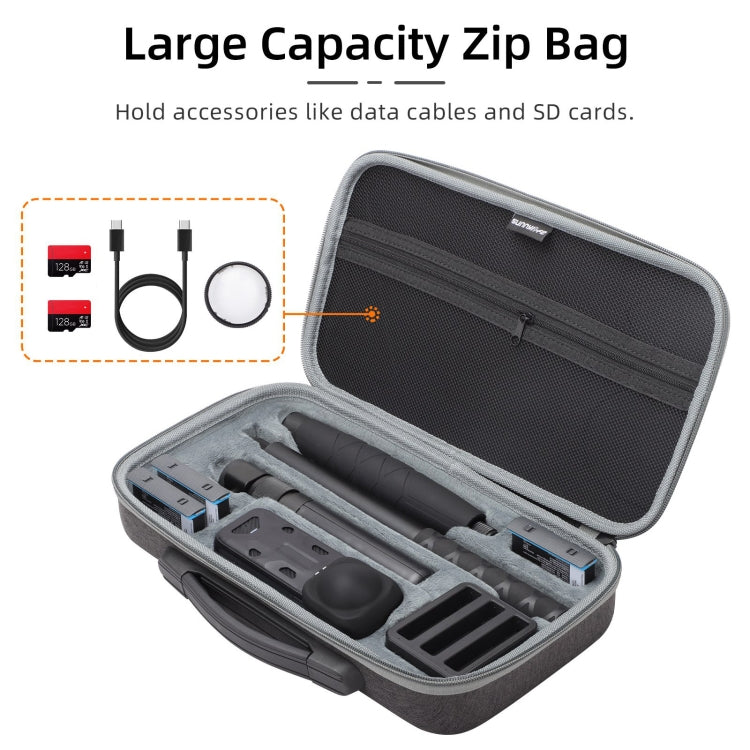 For Insta360 X4 / X5 Sunnylife Carrying Case Handbag, Model:X4-B812 Mini Camera Bag