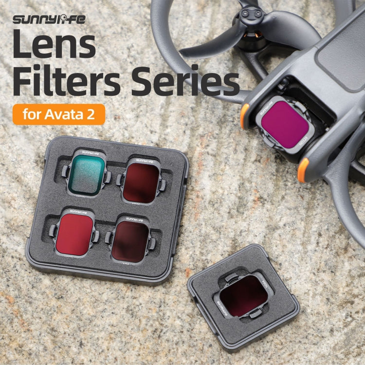 For DJI Avata 2 Sunnylife Camera Lens Filter, Filter:6 in 1 MCUV ND8/16/32/64/128
