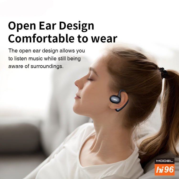 Hileo Hi96 TWS Touch Control IPX5 Waterproof Wireless Earphone(Black)