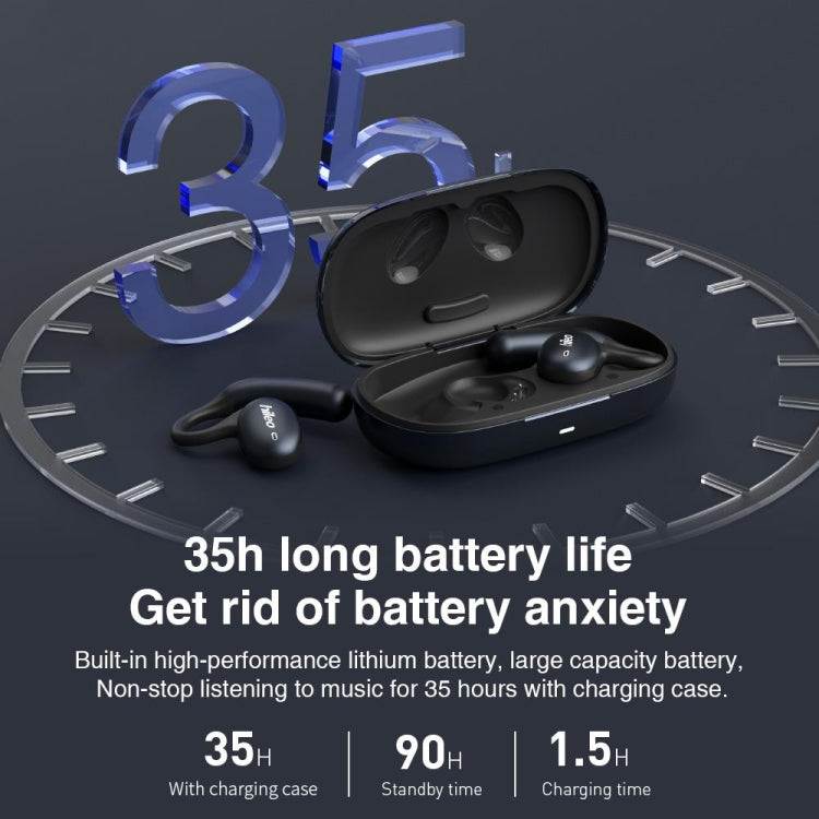 Hileo Hi96 TWS Touch Control IPX5 Waterproof Wireless Earphone(Black)