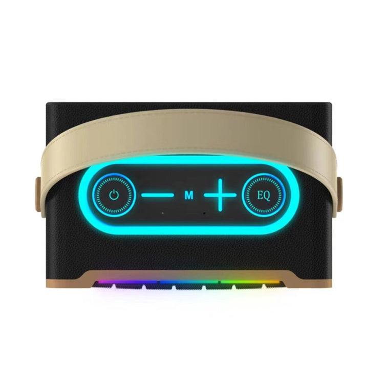 NewRixing NR8801 15W Portable Outdoor Bluetooth Speaker TWS Stereo Speaker(khaki)