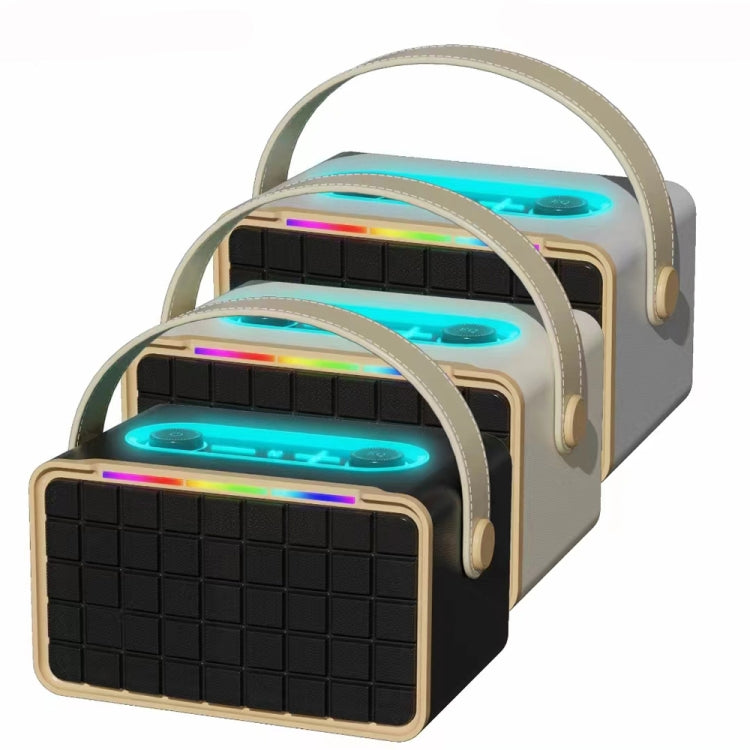 NewRixing NR8801 15W Portable Outdoor Bluetooth Speaker TWS Stereo Speaker(khaki)