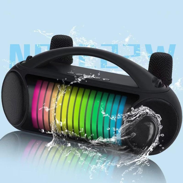 NewRixing NR-222 Portable Outdoor Dual Mic Colorful Wireless Bluetooth Speaker(Green)