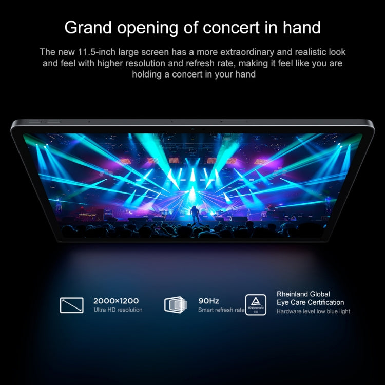 Lenovo Xiaoxin Pad Studio 11.5 inch WiFi Tablet, 8GB+256GB, ZUI 16 MediaTek Helio G99 Octa Core, Support Face Identification, Only Chinese & English(Dark Grey)