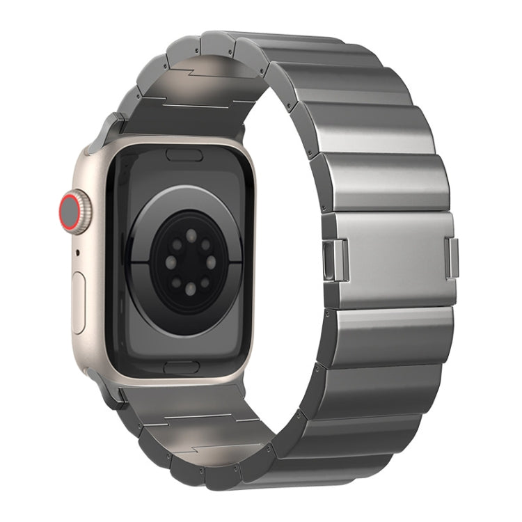 One-Bead Magnetic Buckle Titanium Metal Watch Band, For Apple Watch Series 7 41mm, For Apple Watch Series 7 45mm, For Apple Watch SE 40mm, For Apple Watch SE 44mm, For Apple Watch Series 6 40mm, For Apple Watch Series 6 44mm