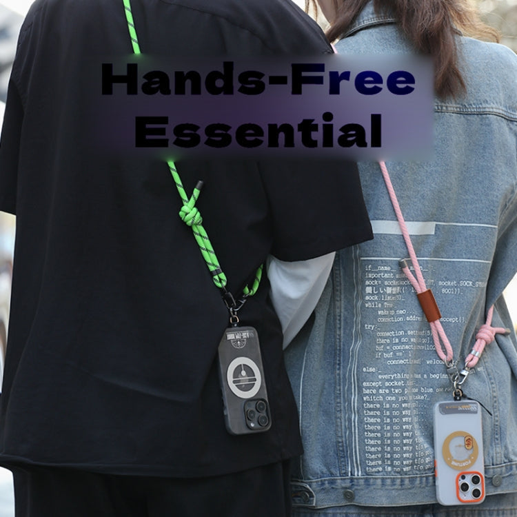 ROCK Multifunctional Luminous Phone Crossbody Lanyard Wrist Lanyard(Fluorescent Green)