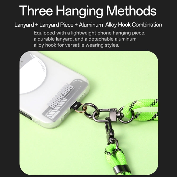 ROCK Multifunctional Luminous Phone Crossbody Lanyard Wrist Lanyard(Fluorescent Green)