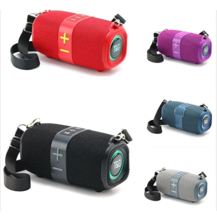 T&G TG667 Outdoor Portable TWS Wireless Bluetooth Speaker(Purple)
