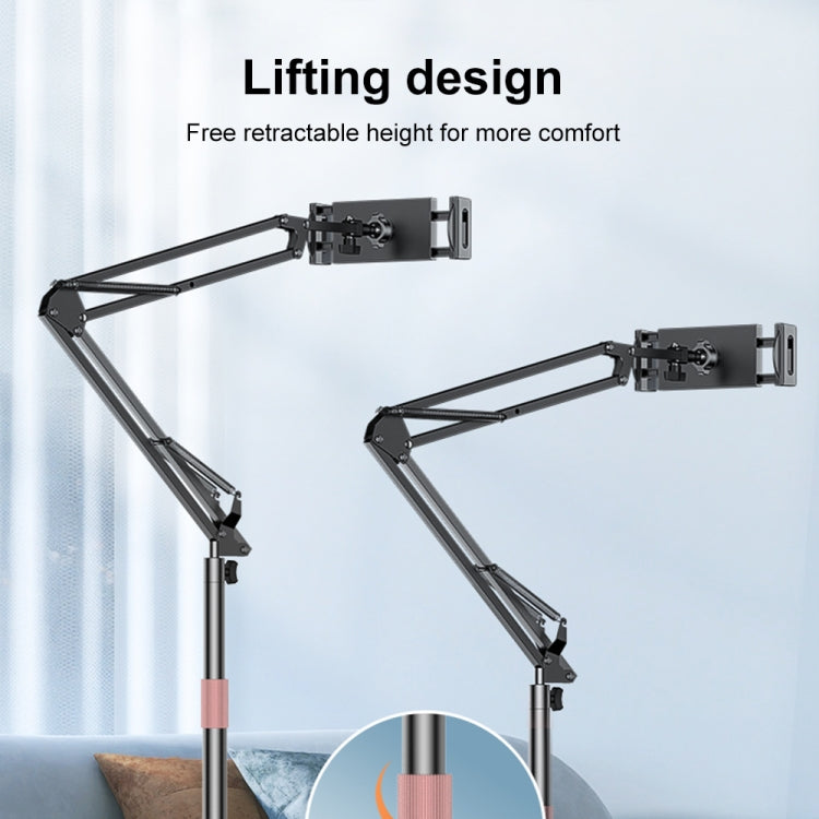 Yesido C295 Aluminum Alloy Floor Stand For Tablets/Phones(Black)