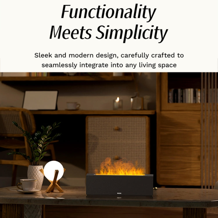 ROCK RAM0036 Large Mist Volume Flame Aromatherapy Humidifier