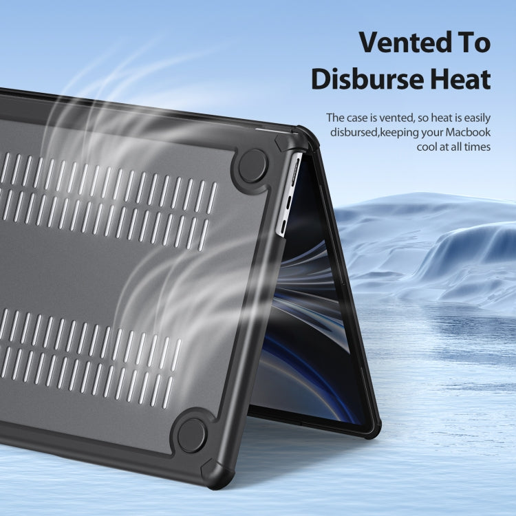 For MacBook Air 13.3 2020 / 2018 DUX DUCIS LCGH Laptop Frosted Protective Case(Black)