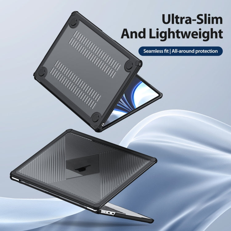 For MacBook Pro 14 2021/2023 A2442 DUX DUCIS LCGH Laptop Frosted Protective Case(Black)