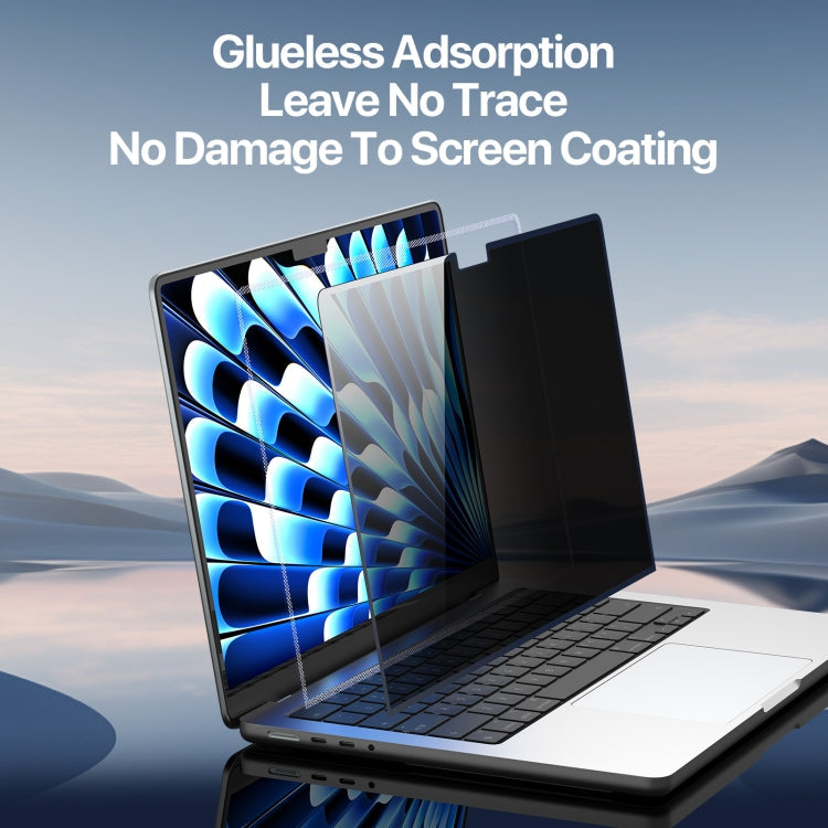 For MacBook Pro 16 2019/2021/2023 A2141 DUX DUCIS LCGH Laptop Privacy Tempered Glass Film