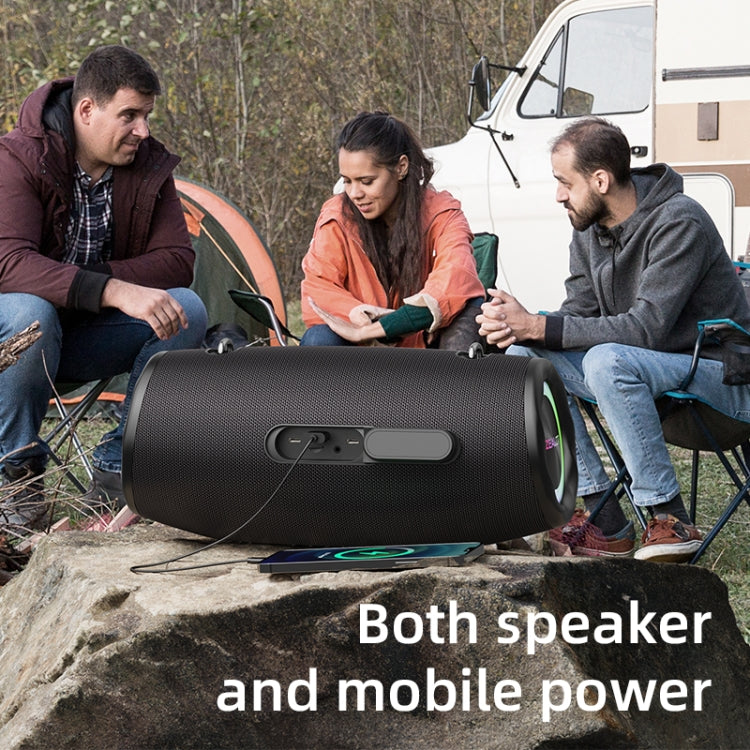 Zealot S87 80W Portable Outdoor Bluetooth Speaker with RGB Light(Grey)