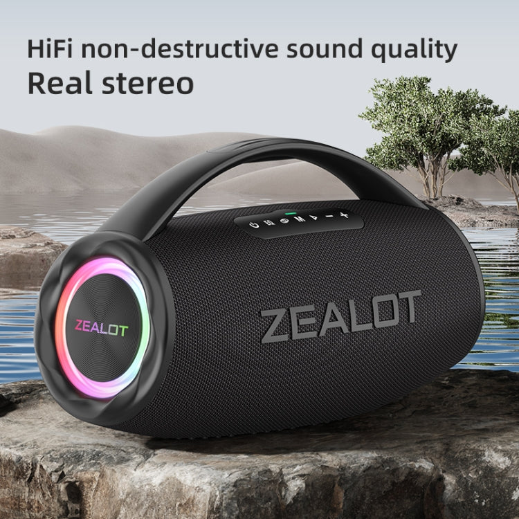 Zealot S97 80W Outdoor Portable RGB Light Bluetooth Speaker(Camouflage)